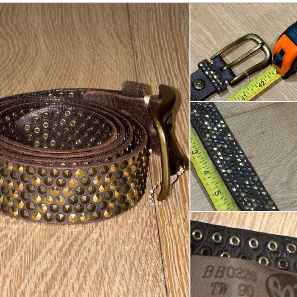 Belt (B.Belt) Zoe Brown Studded
